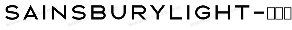 SainsburyLight字体转换
