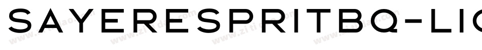 SayerEspritBQ-Light字体转换