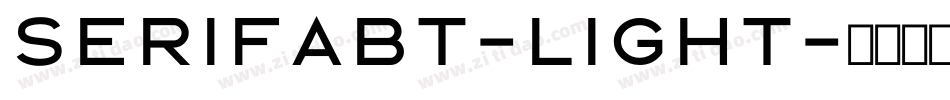 SerifaBT-Light字体转换