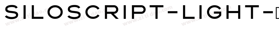 Siloscript-Light字体转换