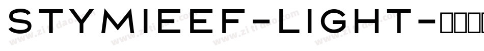 StymieEF-Light字体转换