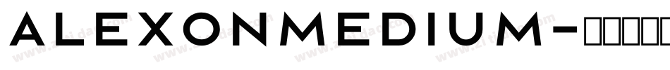 AlexonMedium字体转换