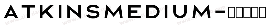 AtkinsMedium字体转换