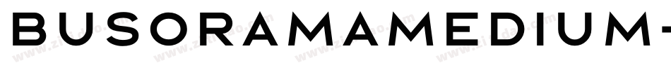 BusoramaMedium字体转换