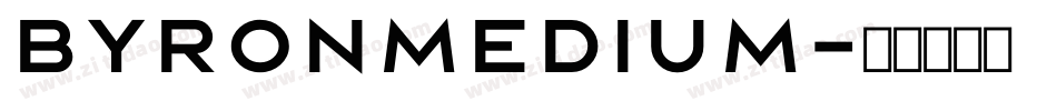 ByronMedium字体转换