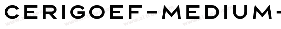 CerigoEF-Medium字体转换