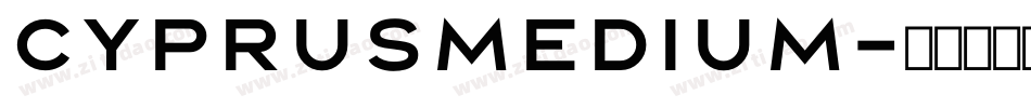 CyprusMedium字体转换
