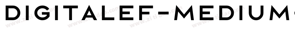 DigitalEF-Medium字体转换