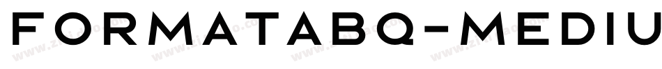 FormataBQ-Medium字体转换