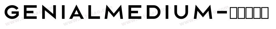 GenialMedium字体转换