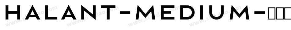 Halant-Medium字体转换