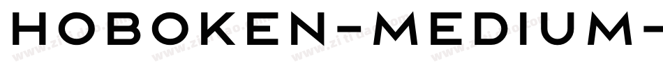 Hoboken-Medium字体转换
