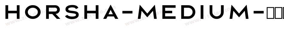 Horsha-Medium字体转换