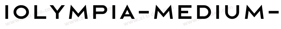 Iolympia-Medium字体转换