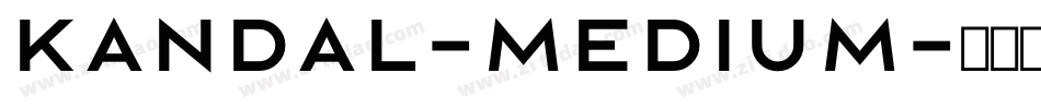Kandal-Medium字体转换
