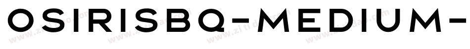 OsirisBQ-Medium字体转换