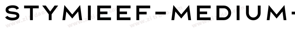 StymieEF-Medium字体转换