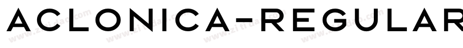 Aclonica-Regular字体转换