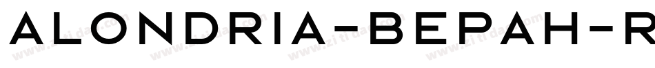 Alondria-Bepah-Regular字体转换