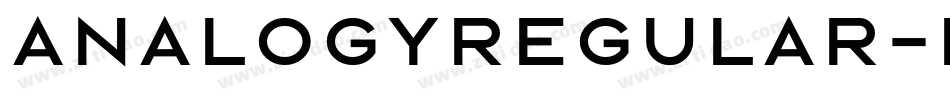 AnalogyRegular-DmRW字体转换
