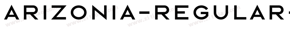 Arizonia-Regular字体转换