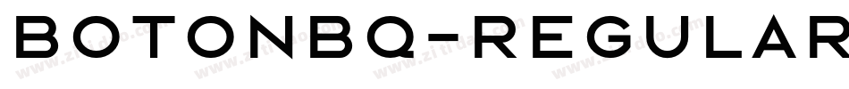 BotonBQ-Regular字体转换