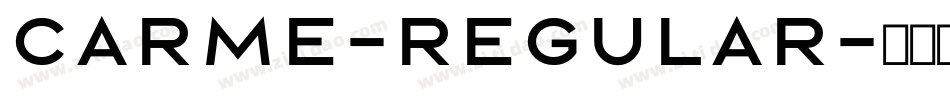 Carme-Regular字体转换