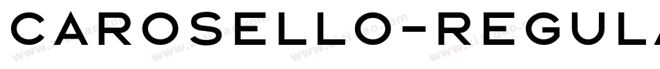 Carosello-Regular字体转换