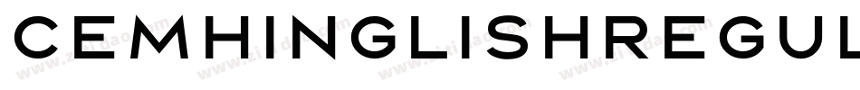 CemhinglishRegular-AoGA字体转换