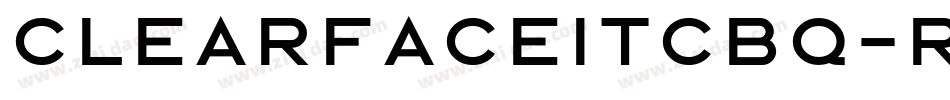 ClearfaceITCBQ-Regular字体转换