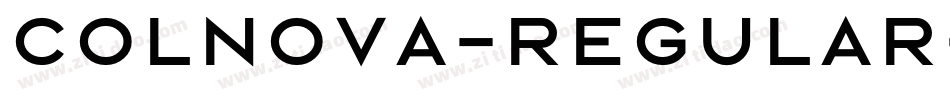 Colnova-Regular字体转换
