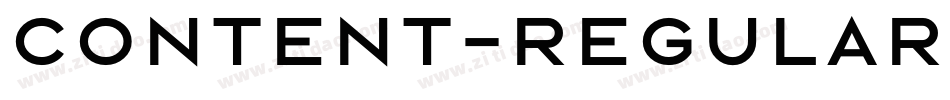 Content-Regular字体转换