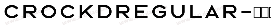 CrockdRegular字体转换