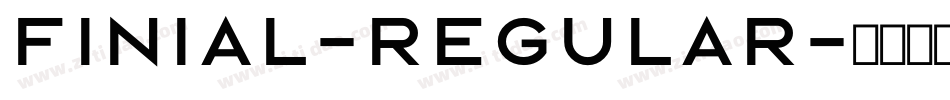 Finial-Regular字体转换