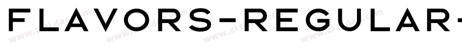 Flavors-Regular字体转换