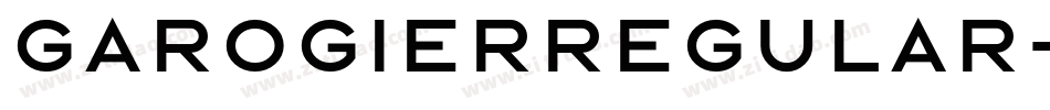 GarogierRegular-ZymB字体转换