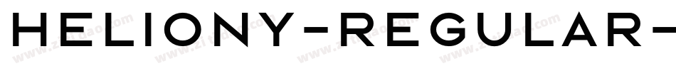 Heliony-Regular字体转换