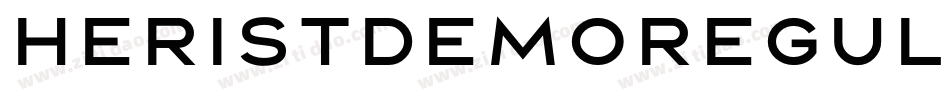 HeristDEMORegular字体转换