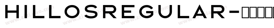 HillosRegular字体转换