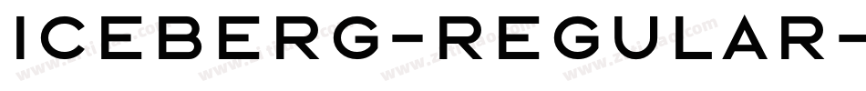 Iceberg-Regular字体转换