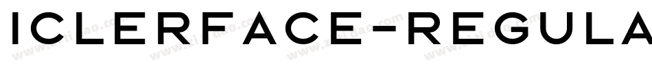 Iclerface-Regular字体转换