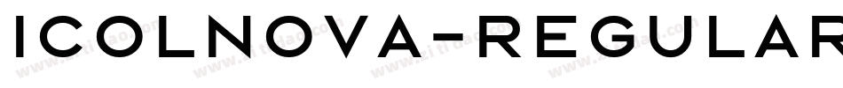 Icolnova-Regular字体转换