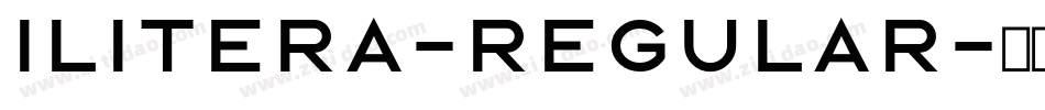 Ilitera-Regular字体转换