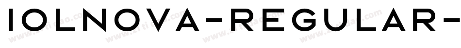 Iolnova-Regular字体转换
