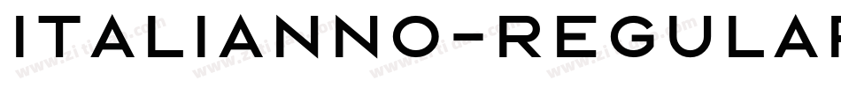 Italianno-Regular字体转换