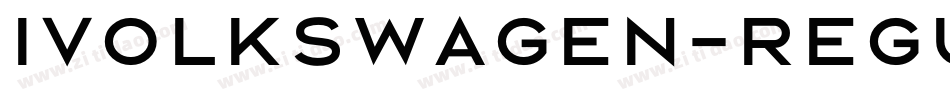 Ivolkswagen-Regular字体转换