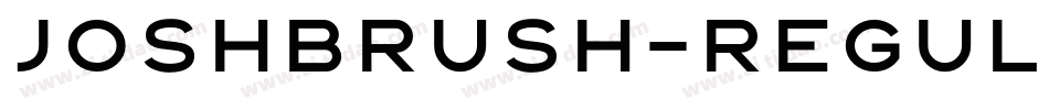 Joshbrush-Regular字体转换