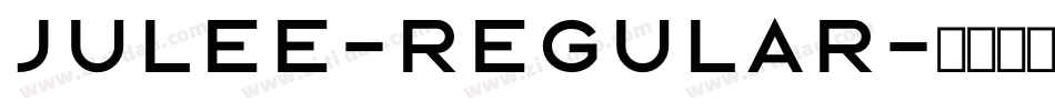 Julee-Regular字体转换