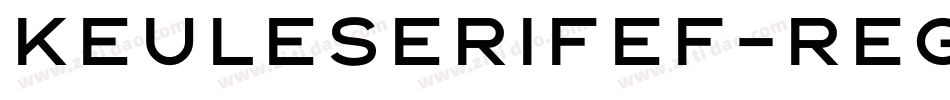 KeuleSerifEF-Regular字体转换