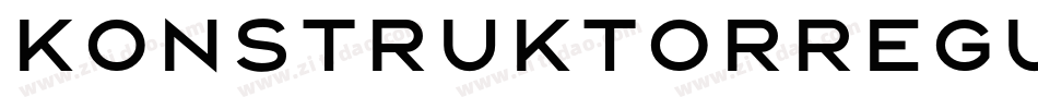 KonstruktorRegular字体转换